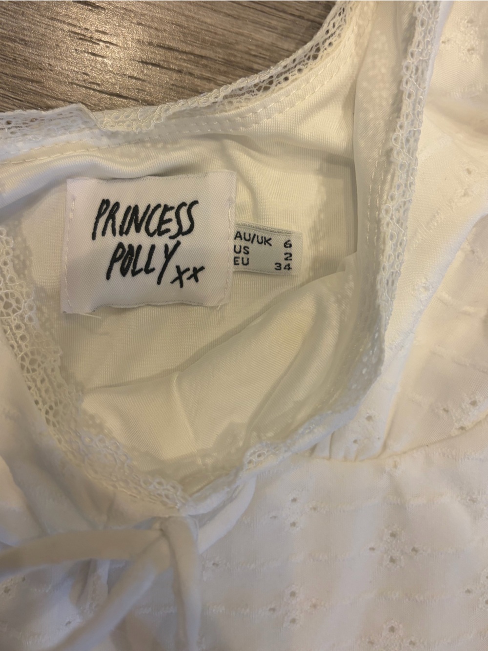 Princess Polly Cream Eyelet Maxi Dress - Picture 2 of 2